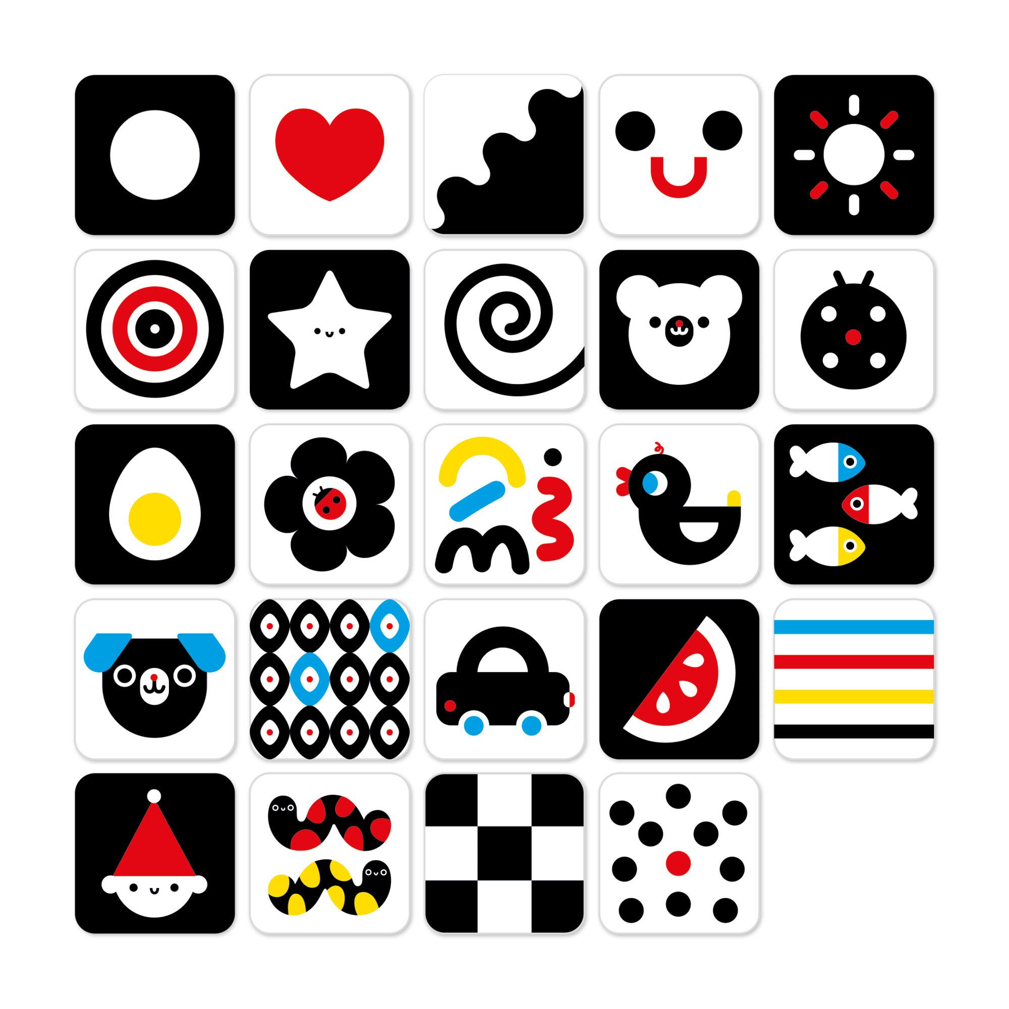 Banana Panda High Contrast Baby Cards Set